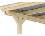 Einzelcarport SKAN HOLZ Emsland 354x604 cm mit Aluminium-Dach natur – Bild 5