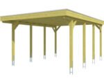 Einzelcarport SKAN HOLZ Friesland 397x555 cm mit Aluminium-Dach tauchimprägniert – Bild 3