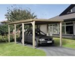 Einzelcarport weka 617 Gr 2 ohne Dacheindeckung 322x612 cm kesseldruckimprägniert