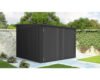 Fahrradgarage 4 Gerätehaken floraworld Premium Metall inkl. Führungsschienen, Geräteleiste, 217 x 229 x 166 cm schwarz