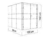 Fahrradgarage Bertilo HPL Design Bike Port 155 x 235 cm anthrazit – Bild 3