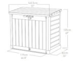 Garten Gerätebox Keter Store it out Max inkl. Gasdruckfedern 145,5 x 82 x 125 cm anthrazit/grau – Bild 2