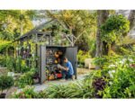 Gartenschrank Keter Cortina Alto inkl. 2 Regale und Halterungen – Bild 3