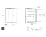 Gartenschrank Keter Signature Ashwood Alto inkl. – Bild 2
