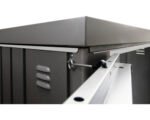 Biohort Geräteschrank Gr 90 mit Regalböden und Gerätehalter, 93 x 83 x 182,5 cm, quarzgrau-metallic – Bild 3