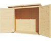 Gartenschrank Fahrradgarage Mülltonnenbox Bertilo Multi Box 3 Holz 200 x 82 x 163 cm natur