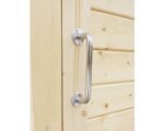 Gartenschrank Fahrradgarage Mülltonnenbox Bertilo Multi Box 3 Holz 200 x 82 x 163 cm natur – Bild 6