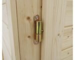 Gartenschrank Fahrradgarage Mülltonnenbox Bertilo Multi Box 3 Holz 200 x 82 x 163 cm natur – Bild 5