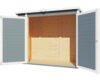 Gartenschrank Fahrradgarage Mülltonnenbox Bertilo Multi Box 3 Holz 200 x 82 x 163 cm hellgrau