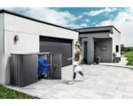 Mülltonnenbox Biohort Alex Variante 3 Metall 80 x 88 x 129 cm dunkelgrau – Bild 8