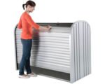Mülltonnenbox Biohort StoreMax 160 Metall 163 x 78 x 120 cm silber-metallic – Bild 3