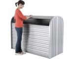 Mülltonnenbox Fahrradgarage Biohort StoreMax 190 Metall 190 x 97 x 136 cm silber-metallic – Bild 6