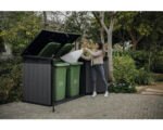 Fahrradgarage Mülltonnenbox Keter Cortina Mega Evotech Kunststoff 3 x 240 l inkl. – Bild 3