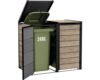 Mülltonnenbox Keter Hide Away 2x240l Kunststoff Metall 138,1 x 84,3 x 121,2 cm Ashwood