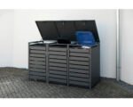 Mülltonnenbox WESTMANN Kubus 3 Metall 200 x 80 x 116 cm anthrazit – Bild 9