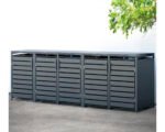 Mülltonnenbox WESTMANN Kubus 5 Metall 332 x 80 x 116 cm anthrazit – Bild 7