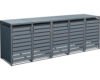 Mülltonnenbox WESTMANN Kubus 5 Metall 332 x 80 x 116 cm anthrazit