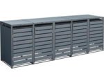 Mülltonnenbox WESTMANN Kubus 5 Metall 332 x 80 x 116 cm anthrazit