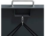 Mülltonnenbox WESTMANN Lacina 3 Metall inkl. Gasdruckfedern 200 x 80 x 116 cm anthrazit-Holzoptik – Bild 5