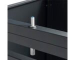 Mülltonnenbox WESTMANN Lacina 3 Metall inkl. Gasdruckfedern 200 x 80 x 116 cm anthrazit-Holzoptik – Bild 3