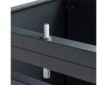 Mülltonnenbox WESTMANN Lacina 4 Metall inkl. Gasdruckfedern 264 x 80 x 116 cm anthrazit-Holzoptik – Bild 5