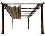 Aluminium Pergola, Pavillon Paragon Outdoor Florida 11x11 mit verstellbarem Sonnensegel 320 x 320 – Bild 10