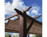 Aluminium Pergola, Pavillon Paragon Outdoor Florida 11x11 mit verstellbarem Sonnensegel 320 x 320 – Bild 6