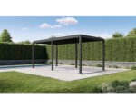 Pergola Mirador 3x6 Lamellendach 11 x 11 cm Pfosten 600 x 300 cm anthrazit  ähnlich RAL7015 – Bild 7