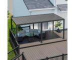Pergola Mirador 3x6 Lamellendach 11 x 11 cm Pfosten 600 x 300 cm anthrazit  ähnlich RAL7015 – Bild 2