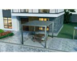Pergola Mirador Basic 88 Pfostenstärke 8,8 x 8,8 cm 300 x 300 x 240 cm anthrazit ähnlich RAL7015 – Bild 2
