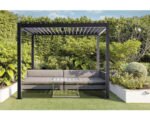 Pergola Mirador Basic 88 Pfostenstärke 8,8 x 8,8 cm 300 x 300 x 240 cm anthrazit ähnlich RAL7015 – Bild 10