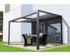 Pergola Pavillon Air II inkl. Schiebedach 392 x 305 x 262 cm anthrazit