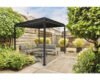 Pergola mit Lamellendach, Pfostenstärke 8 x 8 cm, 3 x 3 m anthrazit - ähnlich RAL7015