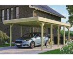 SKAN HOLZ Friesland Einzelcarport 397x708 cm mit Aluminium-Dach tauchimprägniert – Bild 7