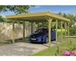 SKAN HOLZ Friesland Einzelcarport 397x708 cm mit Aluminium-Dach tauchimprägniert