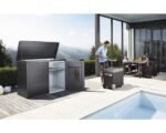 Terrassenschrank Biohort HighBoard 160x70x118 cm anthrazit – Bild 6