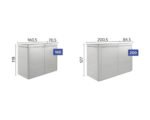 Terrassenschrank Biohort HighBoard 160x70x118 cm anthrazit – Bild 2