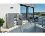 Biohort terrassenschrank Romeo Gr M inkl. 3 Regalsteher und 2 Regalböden 132 x 57 x 140 cm silber-metallic – Bild 10