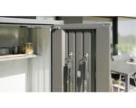 Biohort terrassenschrank Romeo Gr M inkl. 3 Regalsteher und 2 Regalböden 132 x 57 x 140 cm silber-metallic – Bild 8