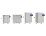 Terrassenschrank Biohort Romeo M High 132 x 57 x 181 cm quarzgrau-metallic – Bild 2