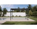 Pergola Basis mit Lamellendach Pfosten 8,8x8,8 cm 3x3,6m anthrazit ähnlich RAL7015 – Bild 8