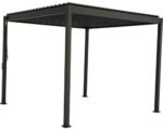 Pergola Basis mit Lamellendach Pfosten 8,8x8,8 cm 3x3,6m anthrazit ähnlich RAL7015 – Bild 4