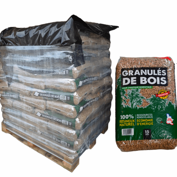 Holzpellet-Palette 66 Säcke ECOBOIS Premium-Pellets