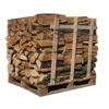 40 cm trockenes Brennholz auf Hartholzmischpalette